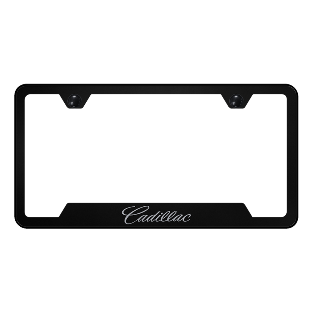 cadillac-script-cut-out-frame-laser-etched-black-37547