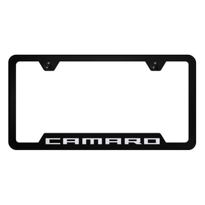 Camaro Cut-Out Frame - Laser Etched Black