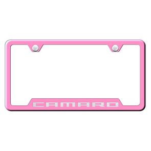 Camaro Cut-Out Frame - Laser Etched Pink