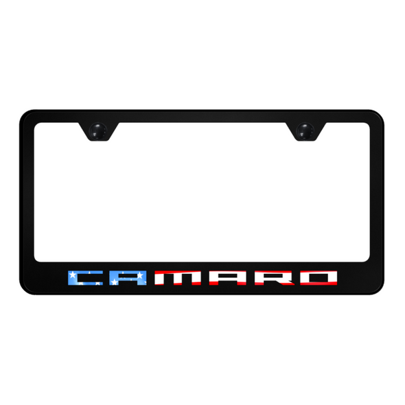 Camaro Flag PC Frame - UV Print on Black