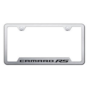 Camaro RS Cut-Out Frame - Laser Etched Brushed