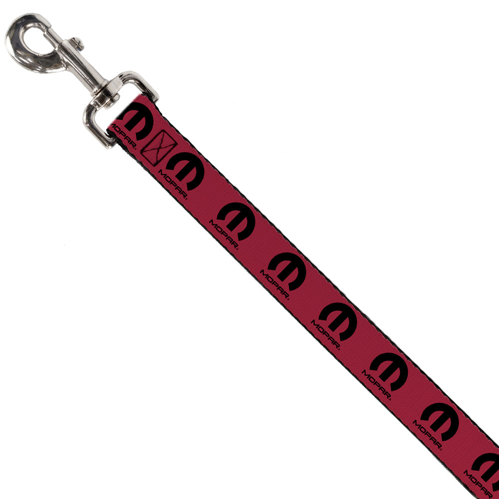 Mopar Logo Fuchsia & Black Dog Leash