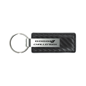challenger-carbon-fiber-leather-key-fob-in-gun-metal-40234-classic-auto-store-online