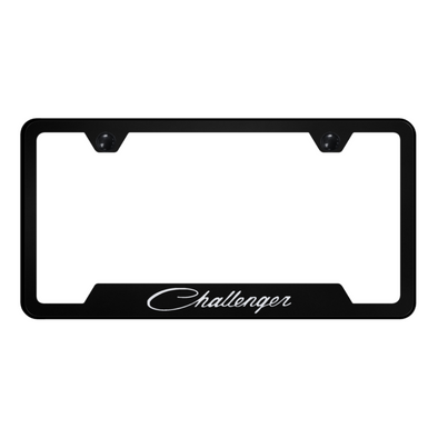 Challenger Classic Cut-Out Frame - Laser Etched Black