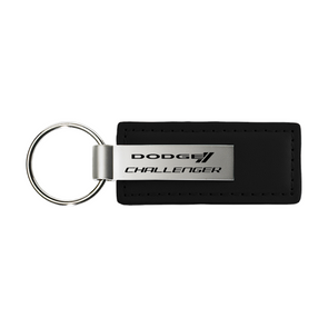 Challenger Leather Key Fob in Black