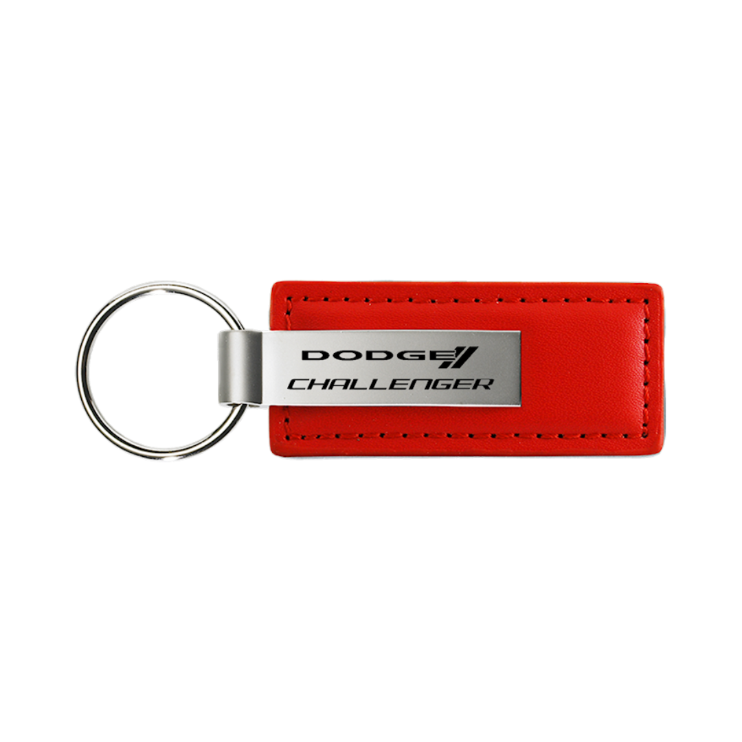 challenger-leather-key-fob-in-red-34906-classic-auto-store-online