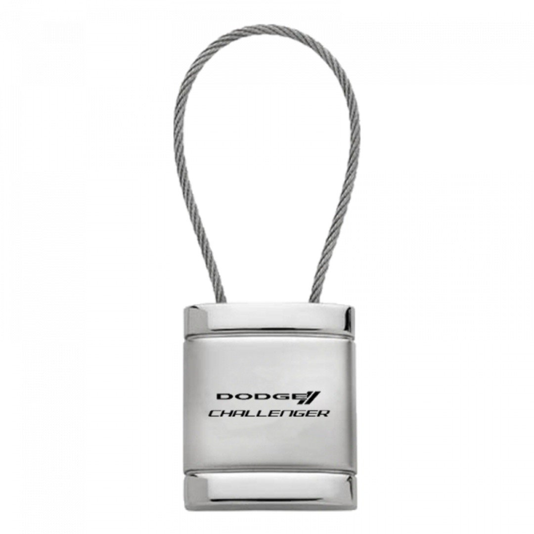 challenger-satin-chrome-cable-key-fob-silver-31687-classic-auto-store-online