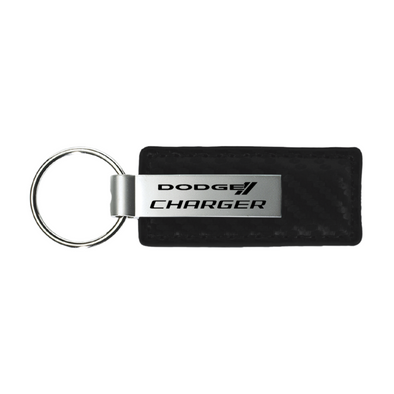 charger-carbon-fiber-leather-key-fob-in-black-40129-classic-auto-store-online