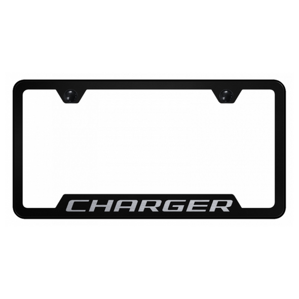 charger-cut-out-frame-laser-etched-black-24115-classic-auto-store-online