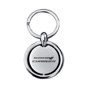 Charger Revolver Key Fob in Silver
