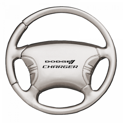 Charger Steering Wheel Key Fob - Silver