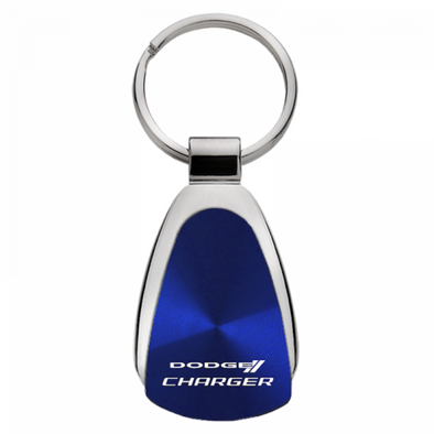 Charger Teardrop Key Fob - Blue