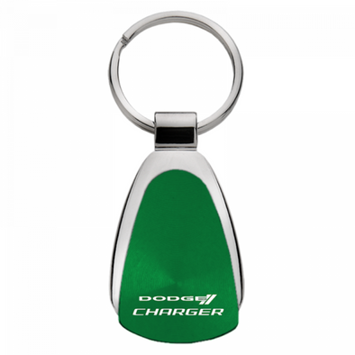 Charger Teardrop Key Fob - Green