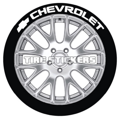 Chevrolet Tire Stickers - 4 of Each