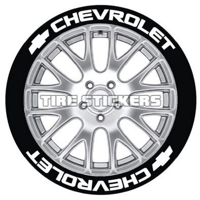 Chevrolet Tire Stickers - 8 of Each