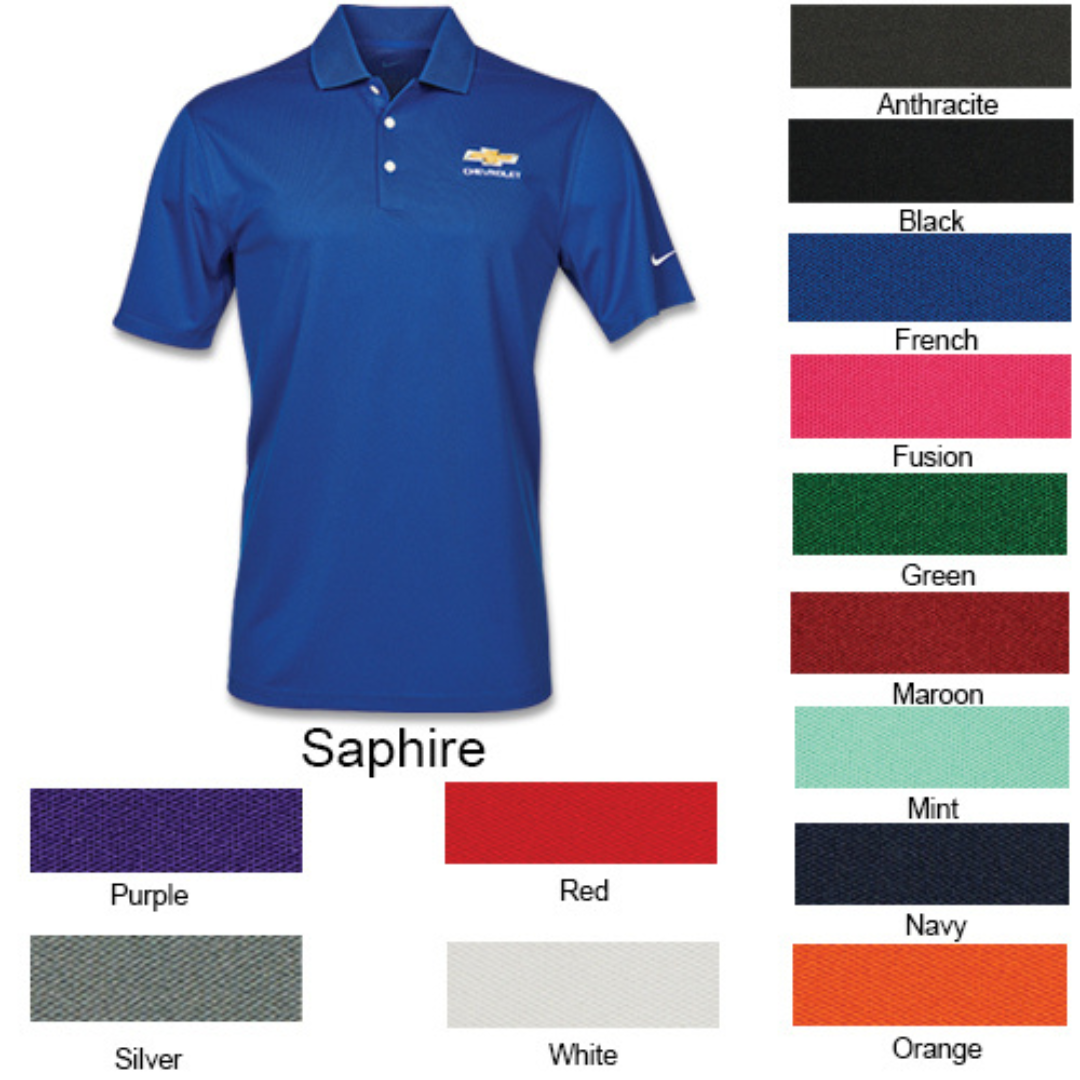 Chevrolet Bowtie Mens Nike Dri-FIT Micro Pique Polo