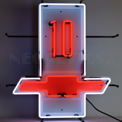 CHEVROLET C10 TRUCK NEON SIGN WITH BACKING
