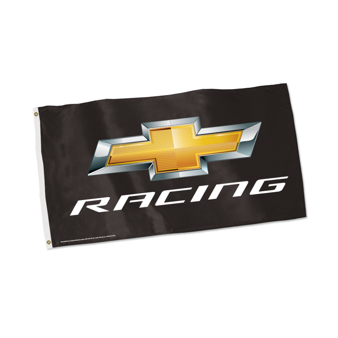 Chevy Racing Gold Bowtie Nylon Flag