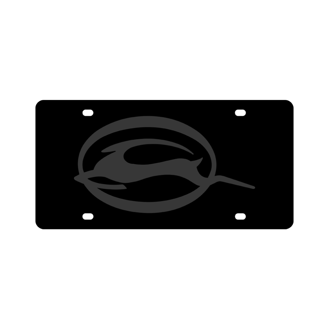 Chevrolet Impala Blacked Out Carbon Steel License Plate