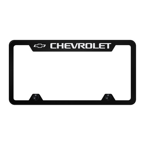 Chevrolet Steel Truck Cut-Out Frame - Laser Etched Black
