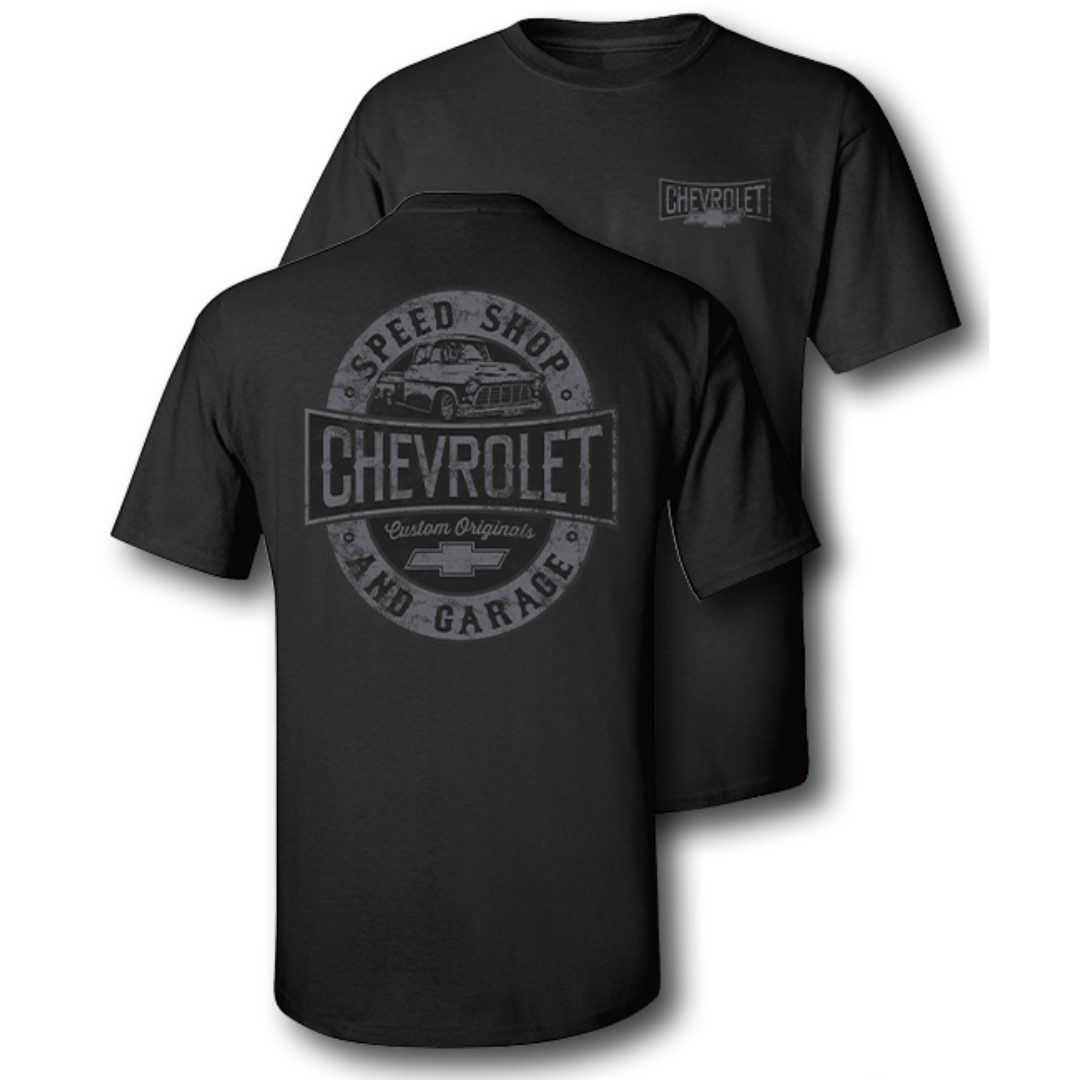 Chevrolet Trucks Speed Shop Black T-Shirt
