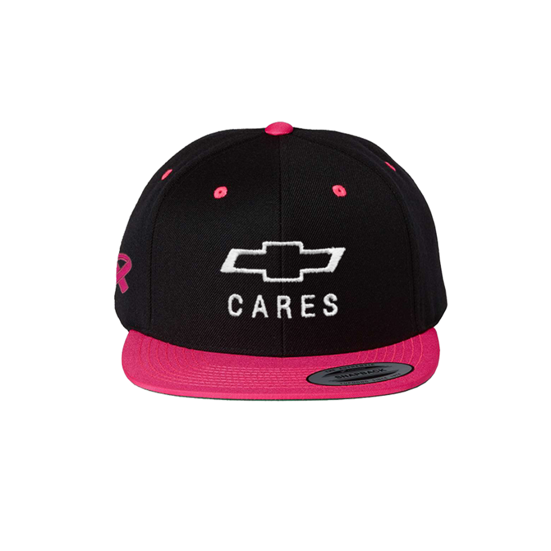 Chevy Cares black cap with pink bill