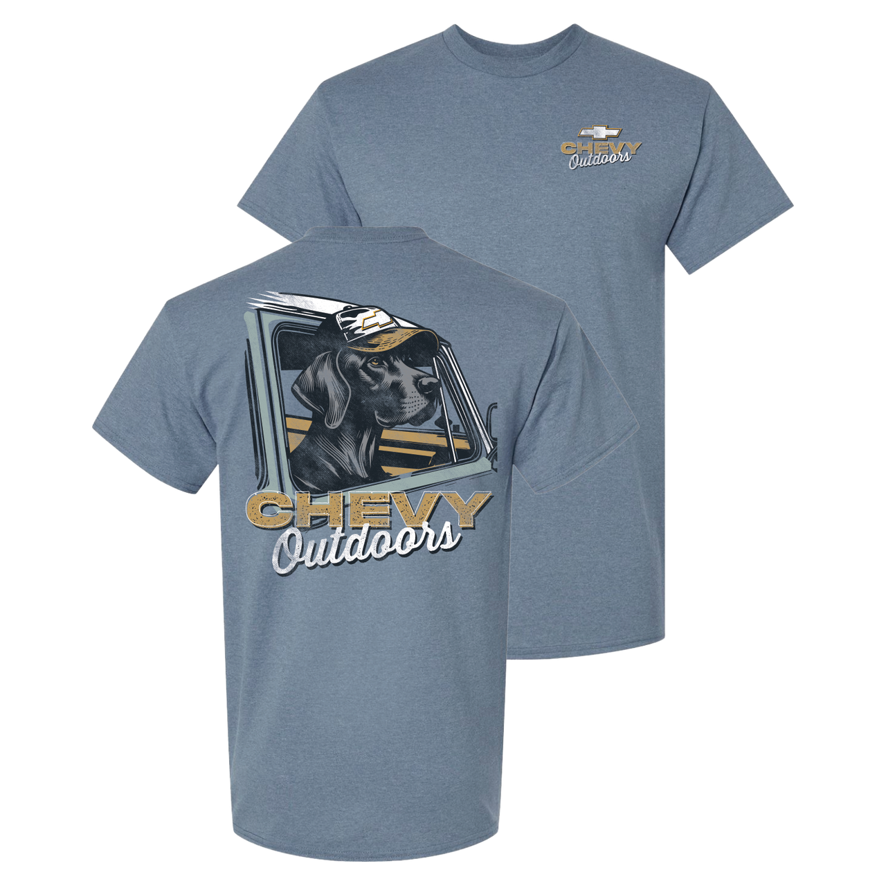 Chevy Outdoors Dog T-Shirt – Heather Indigo