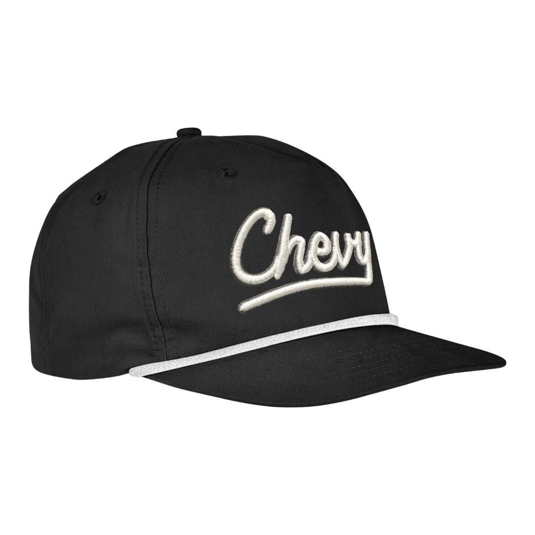 Chevy Script Rope Hat - Black