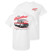 Chevy Trucks Never Outclassed Heartbeat of America T-Shirt – White