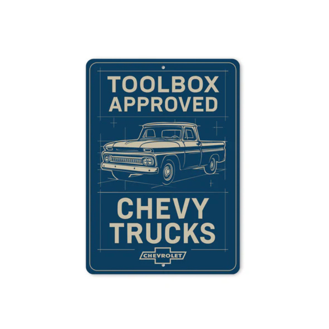 Chevy Trucks Toolbox Approved Chevrolet Signs