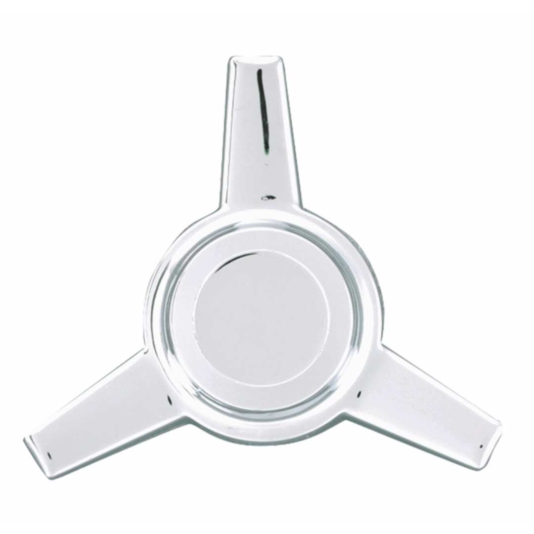 Chrome Plated Zinc 3 Bar Straight Spinner (Set of 4)