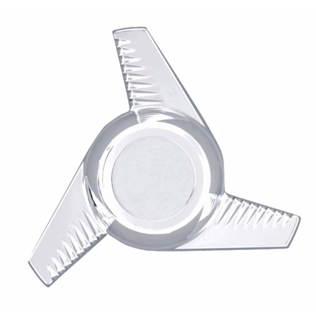Chrome Plated Zinc 3 Bar Swepted Fluted Spinner