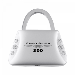 Chrysler 300 Jeweled Purse Key Fob - Silver