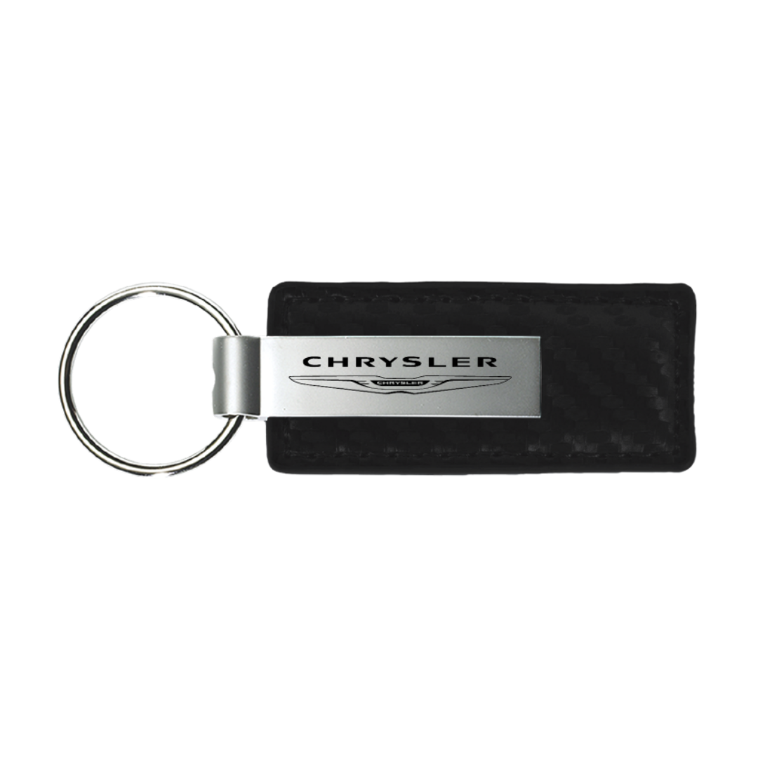 chrysler-carbon-fiber-leather-key-fob-in-black-41493-classic-auto-store-online