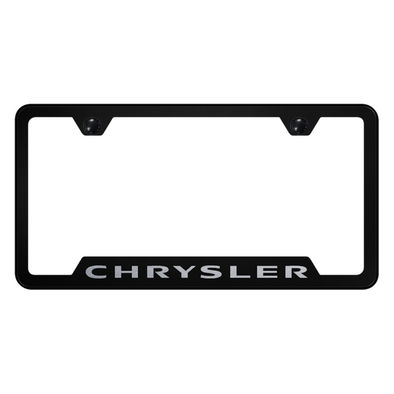 Chrysler Cut-Out Frame - Laser Etched Black