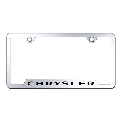 Chrysler Cut-Out Frame - Laser Etched Mirrored