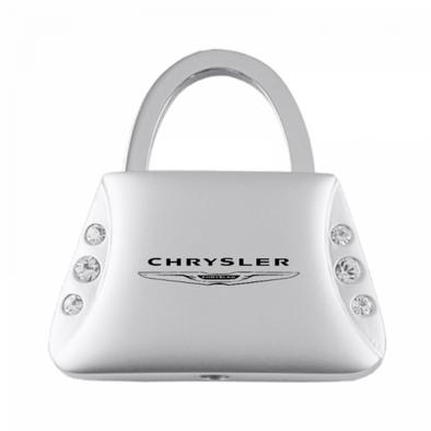 Chrysler Jeweled Purse Key Fob - Silver