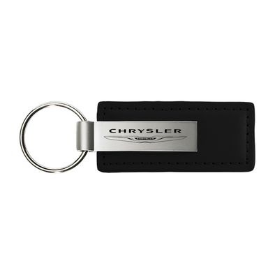 Chrysler Leather Key Fob in Black