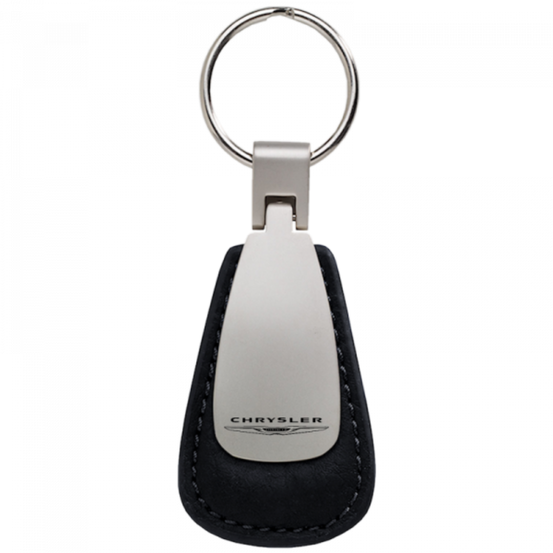 chrysler-leather-teardrop-key-fob-black-19368-classic-auto-store-online