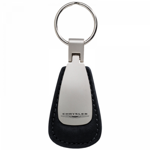 Chrysler Leather Teardrop Key Fob - Black