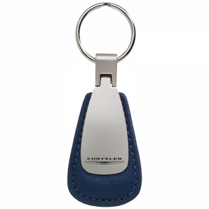 Chrysler Leather Teardrop Key Fob - Blue
