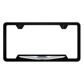 Chrysler Logo PC Notched Frame - UV Print on Black