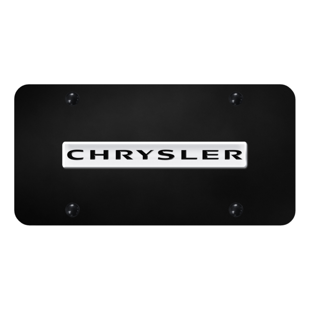 chrysler-script-license-plate-chrome-on-black-27134-classic-auto-store-online