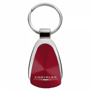Chrysler Teardrop Key Fob - Burgundy