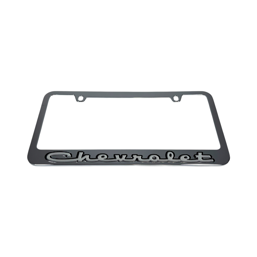 Classic Chevrolet Chrome License Plate Frame