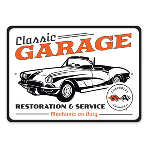 Classic Garage Restoration And Service Sign - Aluminum Sign