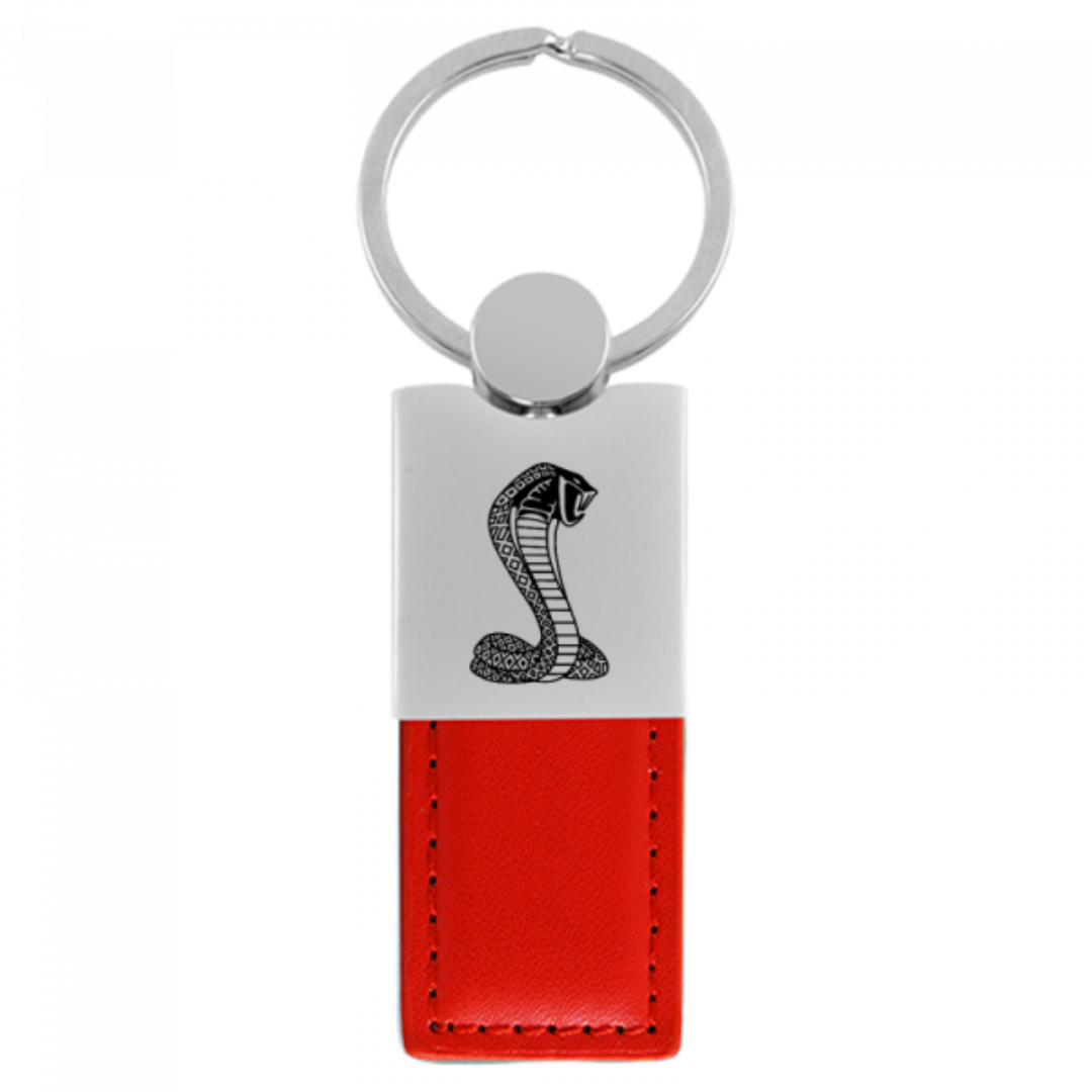 cobra-duo-leather-chrome-key-fob-red-38175-classic-auto-store-online