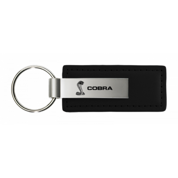 Cobra Leather Key Fob - Black