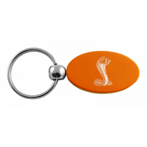 Cobra Oval Key Fob - Orange