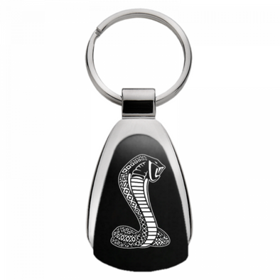 Cobra Teardrop Key Fob - Black
